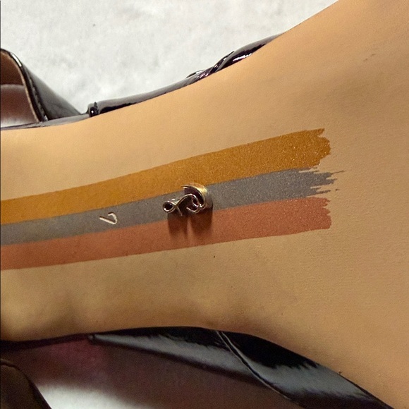 Sam Edelman Black Patent Slingback Heels - Picture 7 of 7